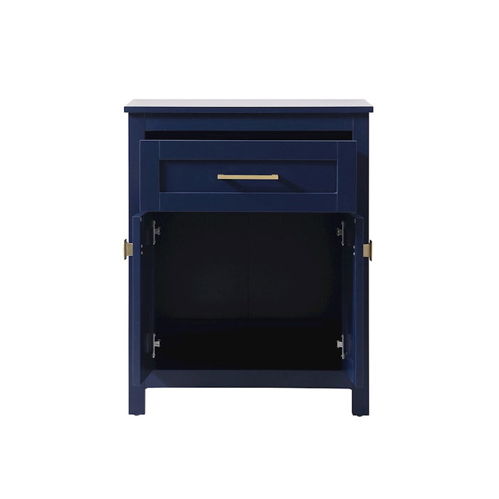Elegant Lighting Adian 24" Bathroom Storage Cabinet, Blue
