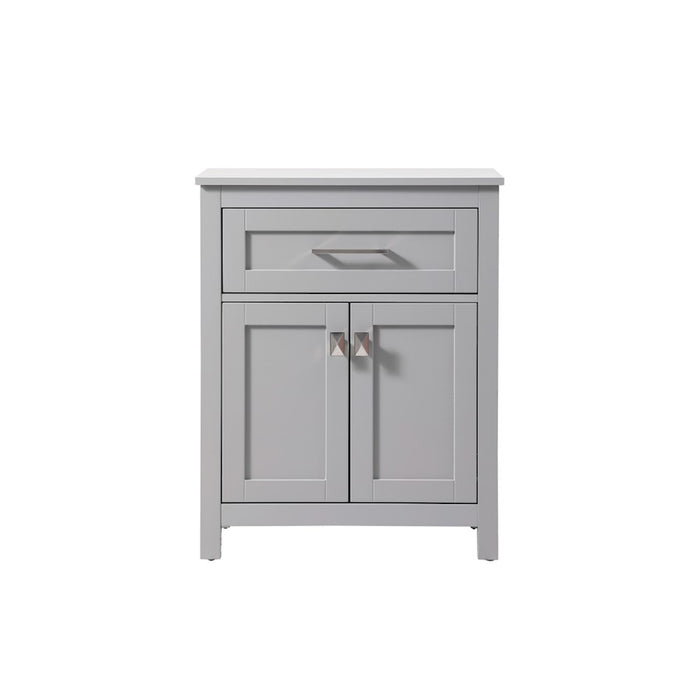 Elegant Lighting Adian 24" Bathroom Storage Cabinet, Grey - SC012430GR
