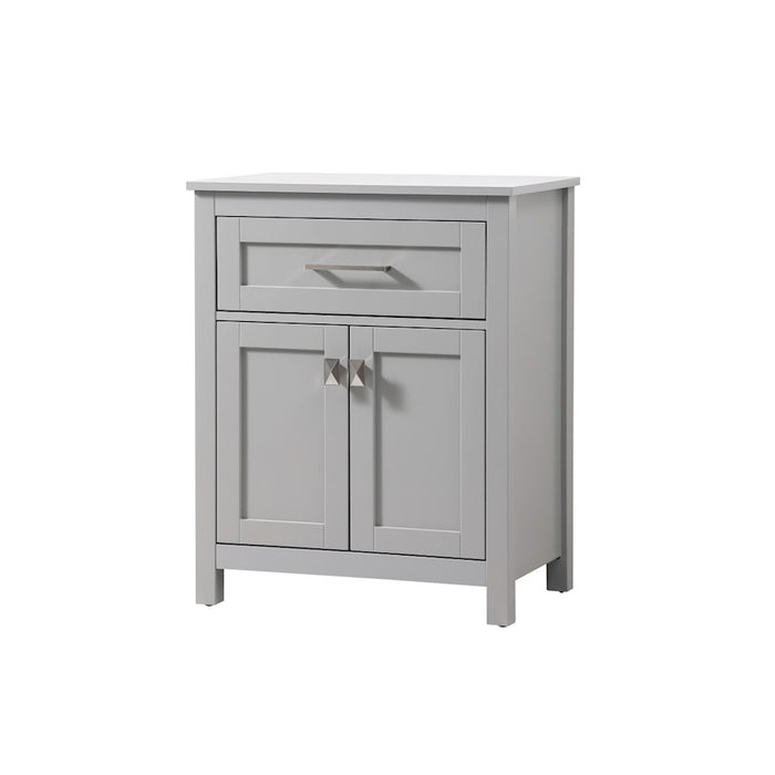 Elegant Lighting Adian 24" Bathroom Storage Cabinet, Grey