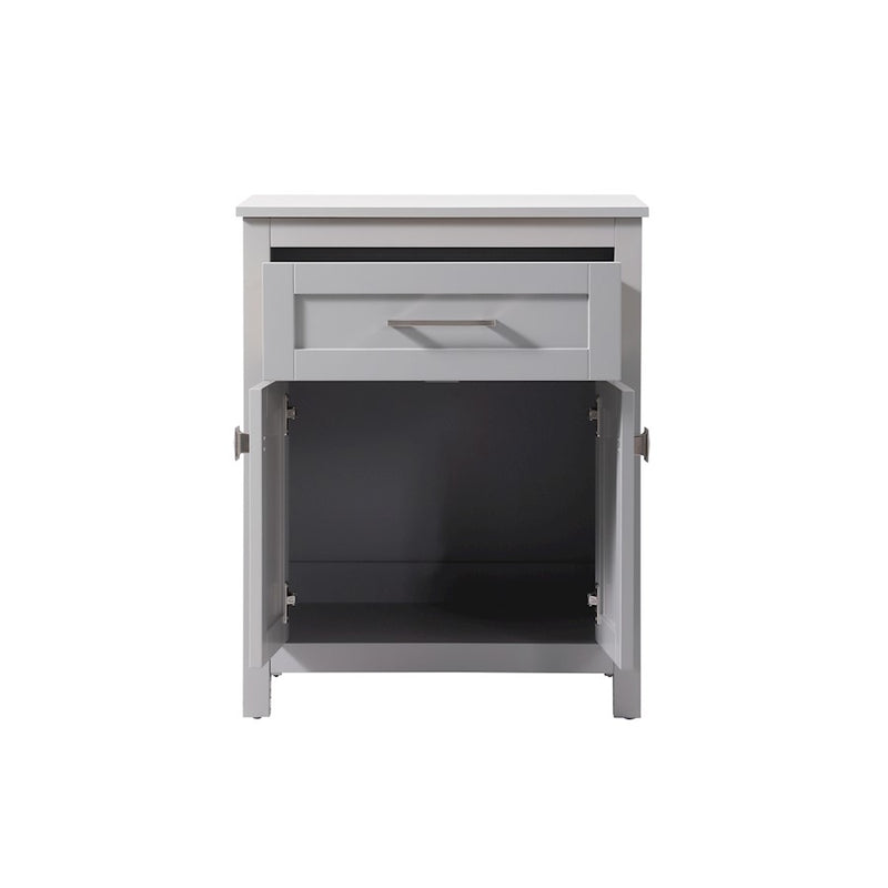 Elegant Lighting Adian 24" Bathroom Storage Cabinet, Grey
