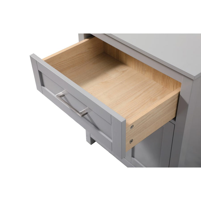 Elegant Lighting Adian 24" Bathroom Storage Cabinet, Grey
