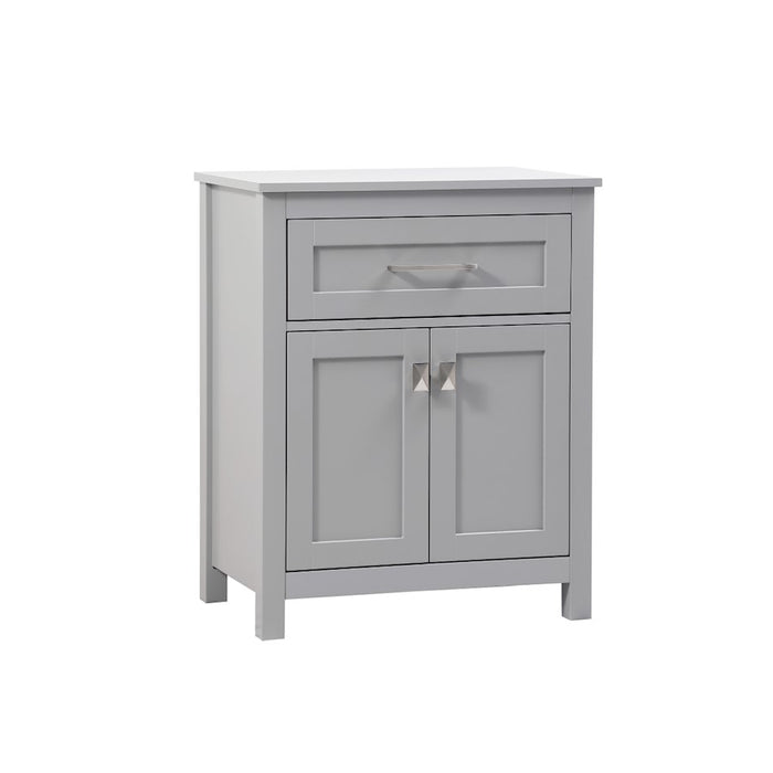 Elegant Lighting Adian 24" Bathroom Storage Cabinet, Grey