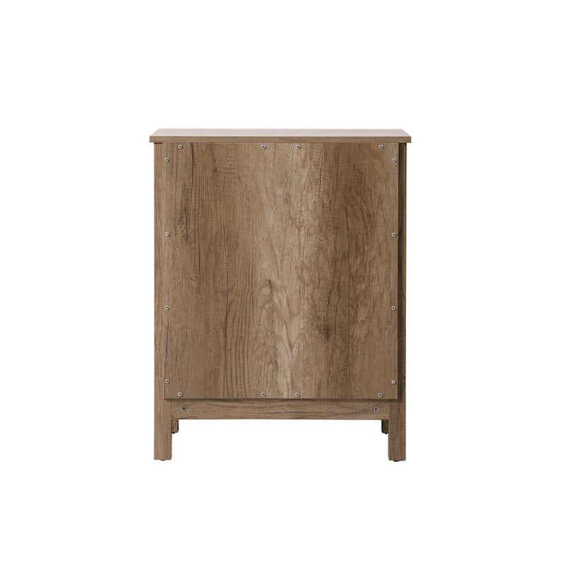 Elegant Lighting Adian 24" Bathroom Storage Cabinet, Natural Oak