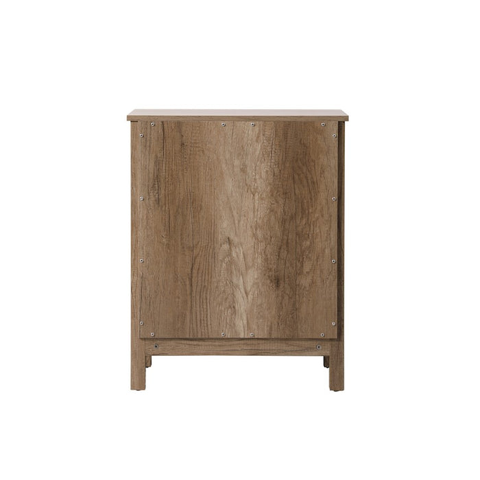 Elegant Lighting Adian 24" Bathroom Storage Cabinet, Natural Oak