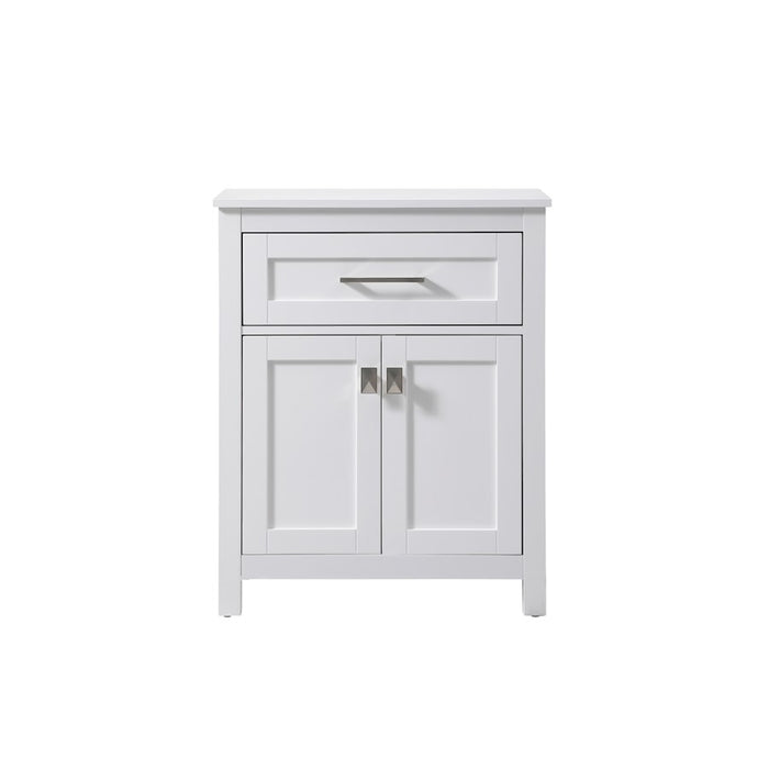Elegant Lighting Adian 24" Bathroom Storage Cabinet, White - SC012430WH