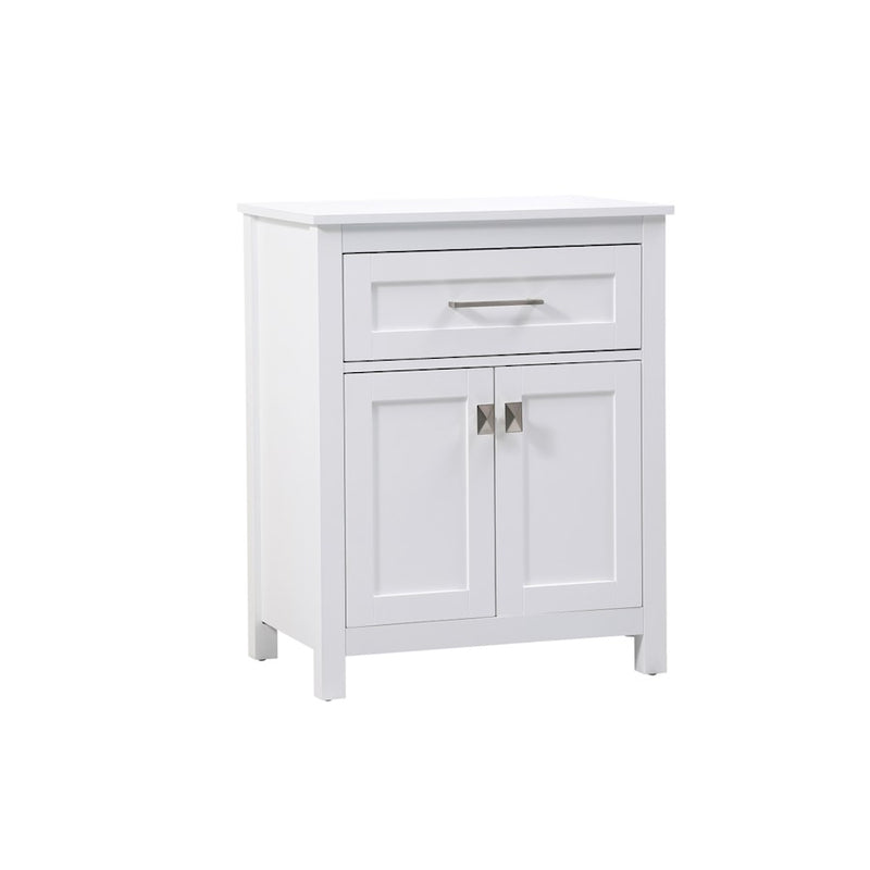 Elegant Lighting Adian 24" Bathroom Storage Cabinet, White