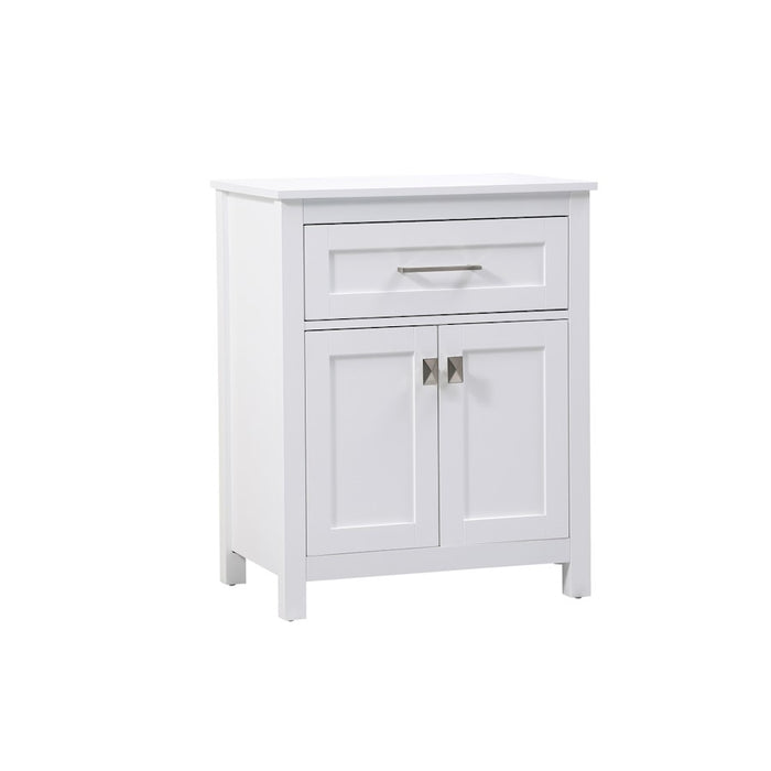 Elegant Lighting Adian 24" Bathroom Storage Cabinet, White