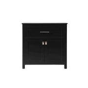 Elegant Lighting Adian 30" Bathroom Storage Cabinet, Black - SC013030BK