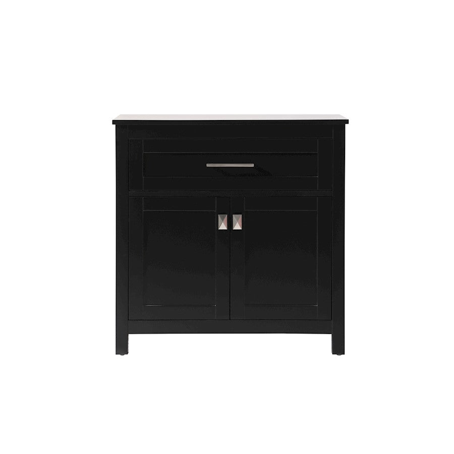 Elegant Lighting Adian 30" Bathroom Storage Cabinet, Black - SC013030BK