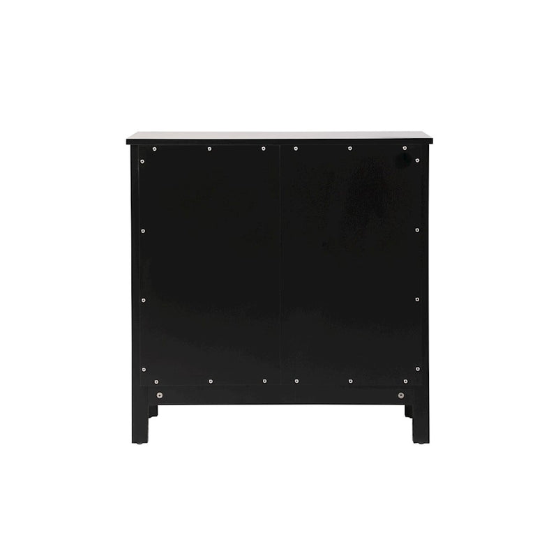 Elegant Lighting Adian 30" Bathroom Storage Cabinet, Black