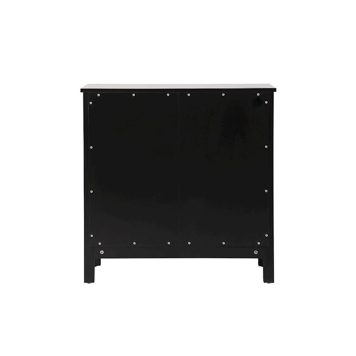 Elegant Lighting Adian 30" Bathroom Storage Cabinet, Black