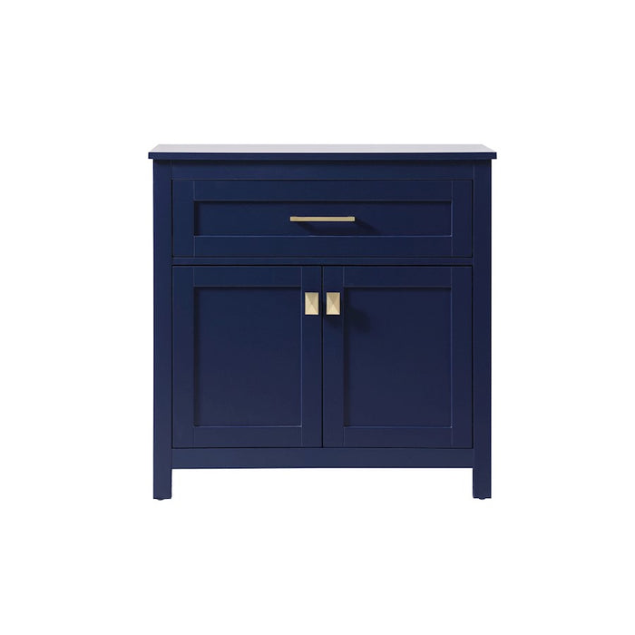 Elegant Lighting Adian 30" Bathroom Storage Cabinet, Blue - SC013030BL