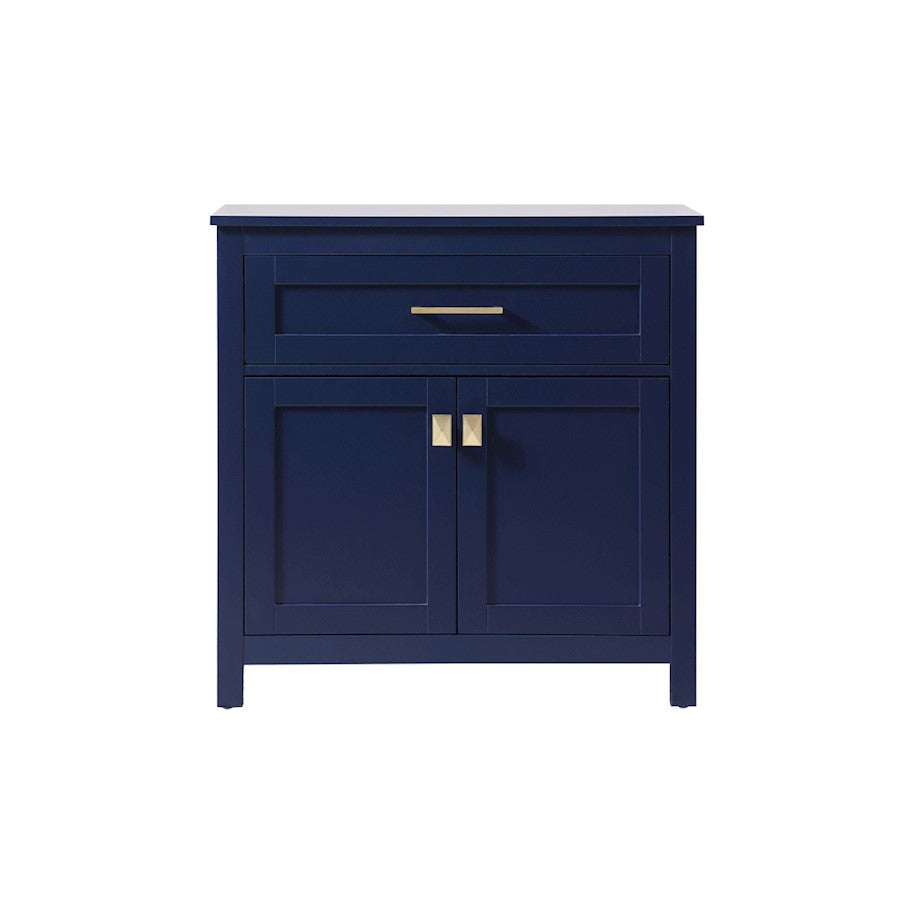 Elegant Lighting Adian 30" Bathroom Storage Cabinet, Blue - SC013030BL