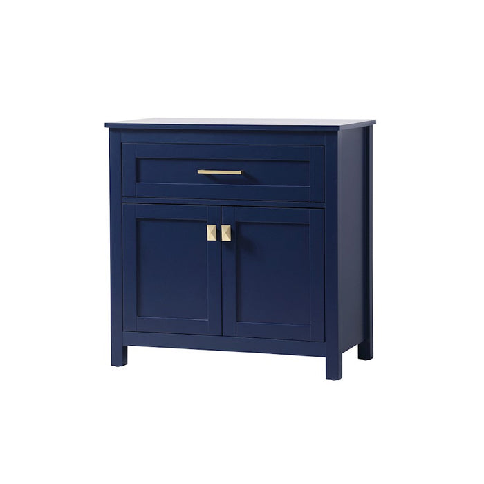 Elegant Lighting Adian 30" Bathroom Storage Cabinet, Blue