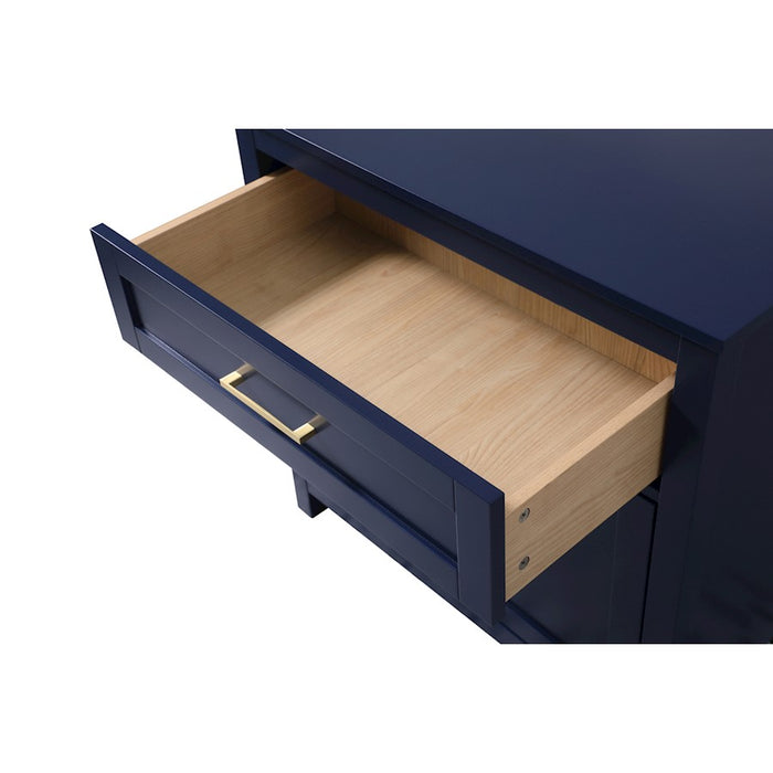 Elegant Lighting Adian 30" Bathroom Storage Cabinet, Blue