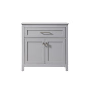 Elegant Lighting Adian 30" Bathroom Storage Cabinet, Grey - SC013030GR