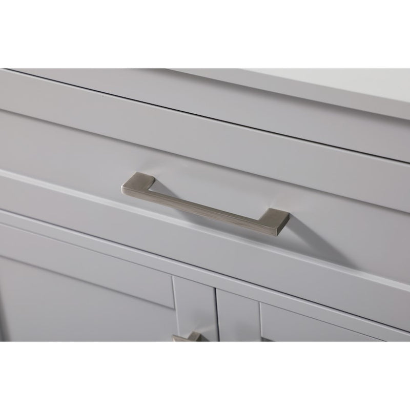 Elegant Lighting Adian 30" Bathroom Storage Cabinet, Grey
