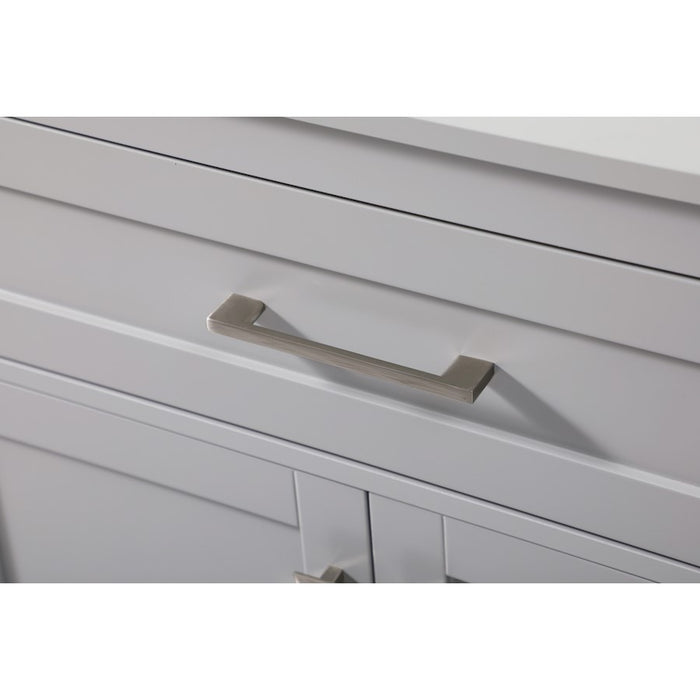 Elegant Lighting Adian 30" Bathroom Storage Cabinet, Grey