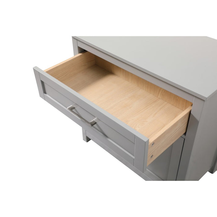 Elegant Lighting Adian 30" Bathroom Storage Cabinet, Grey