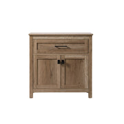 Elegant Lighting Adian 30" Bathroom Storage Cabinet, Natural Oak - SC013030NT