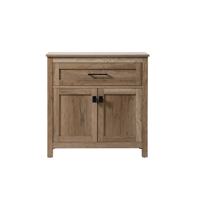 Elegant Lighting Adian 30" Bathroom Storage Cabinet, Natural Oak - SC013030NT