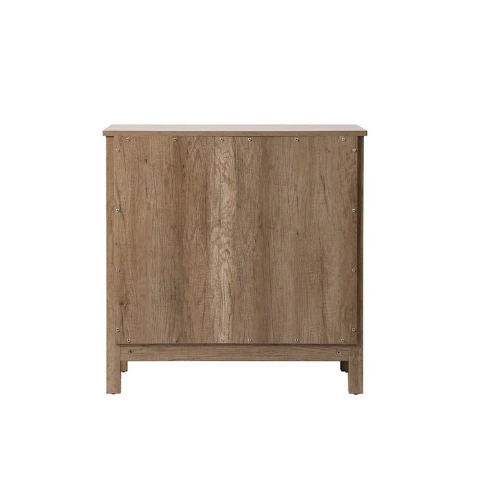 Elegant Lighting Adian 30" Bathroom Storage Cabinet, Natural Oak