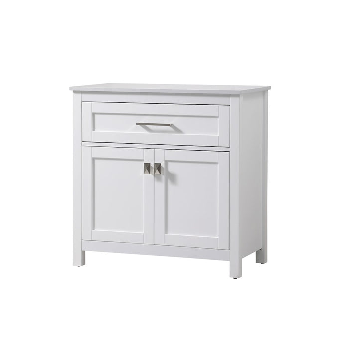 Elegant Lighting Adian 30" Bathroom Storage Cabinet, White