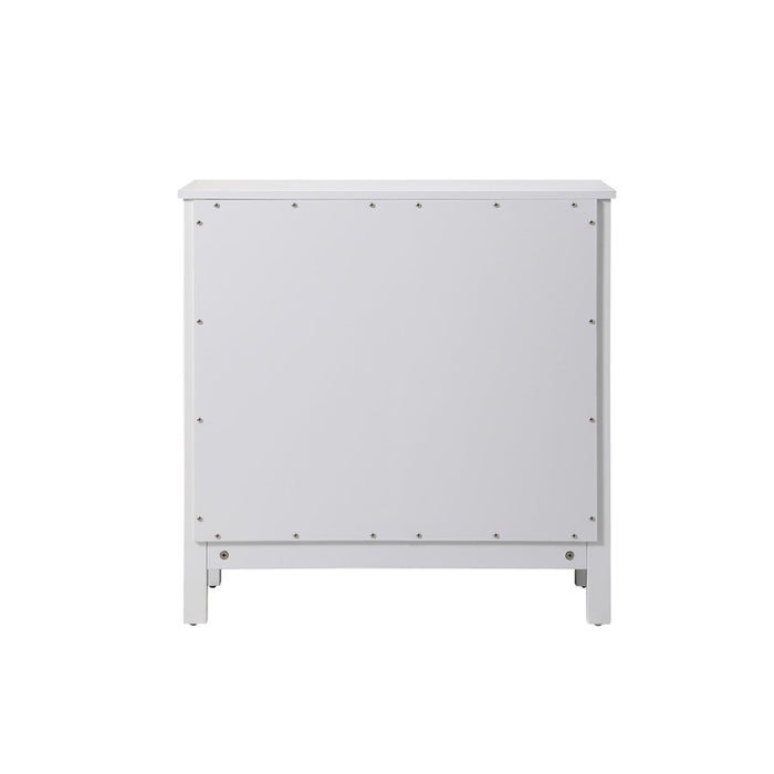 Elegant Lighting Adian 30" Bathroom Storage Cabinet, White
