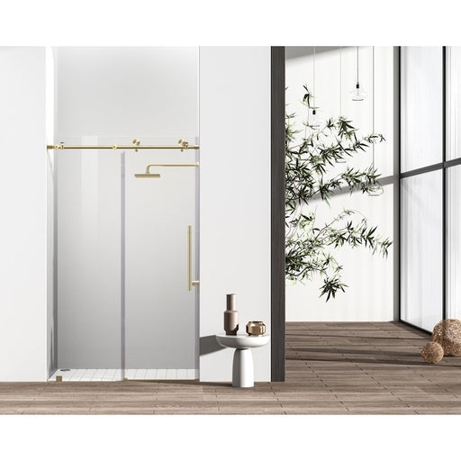 Elegant Kitchen/Bath Raleigh 48" Shower Door, Brushed Gold - SD101-4876BGD