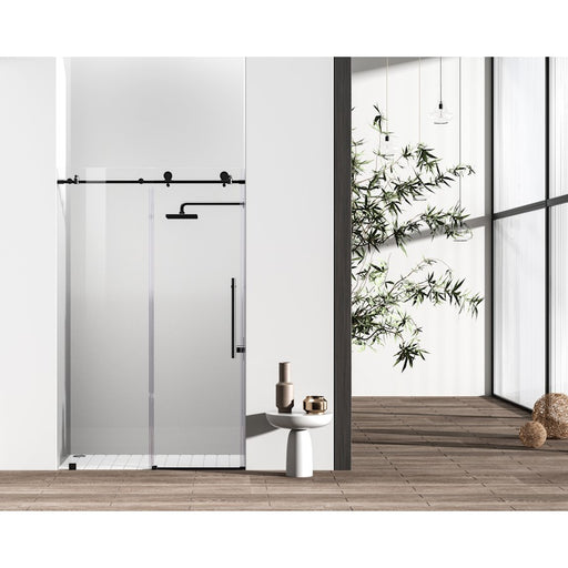 Elegant Kitchen/Bath Raleigh 48" Shower Door, Matte Black - SD101-4876MBK