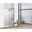 Elegant Kitchen/Bath Raleigh 48" Shower Door, Matte Black