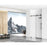 Elegant Kitchen/Bath Raleigh 48" Shower Door, Matte Black