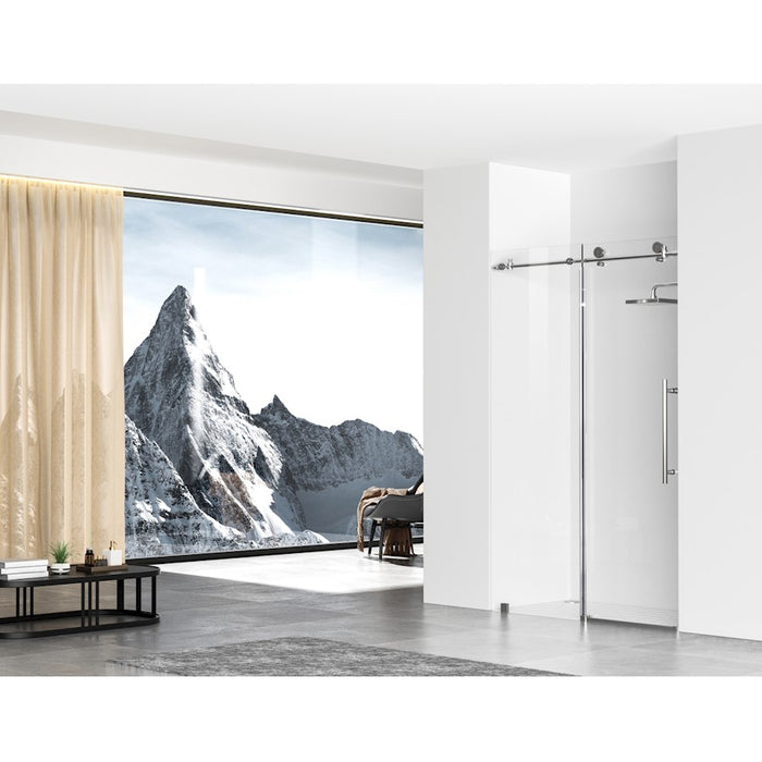 Elegant Kitchen/Bath Raleigh 48" Shower Door, Polished Chrome
