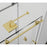 Elegant Kitchen/Bath Raleigh 60" Shower Door, Brushed Gold
