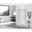 Elegant Kitchen/Bath Raleigh 60" Shower Door, Brushed Nickel