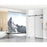 Elegant Kitchen/Bath Raleigh 60" Shower Door, Matte Black