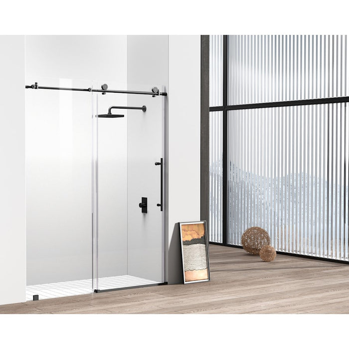 Elegant Kitchen/Bath Raleigh 60" Shower Door, Matte Black