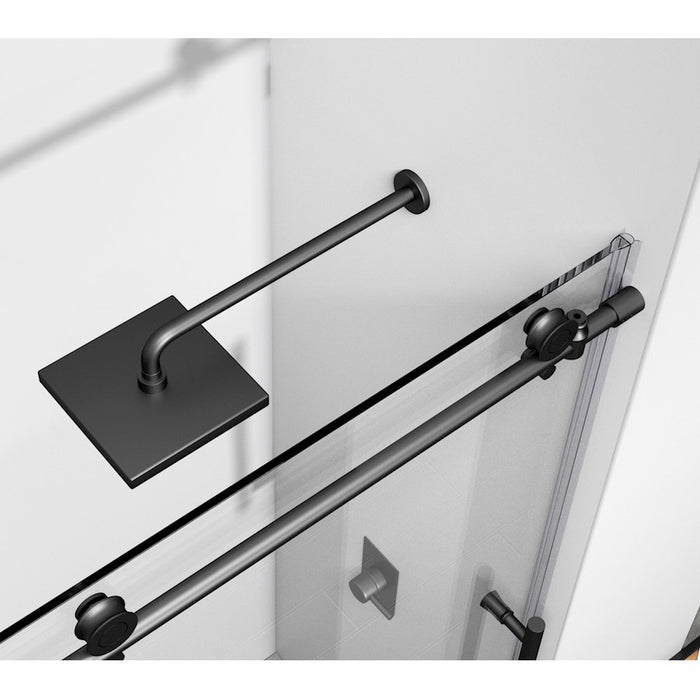 Elegant Kitchen/Bath Raleigh 60" Shower Door, Matte Black