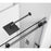 Elegant Kitchen/Bath Raleigh 60" Shower Door, Matte Black