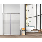 Elegant Kitchen/Bath Raleigh 60" Shower Door, Polished Chrome - SD101-6076PCH