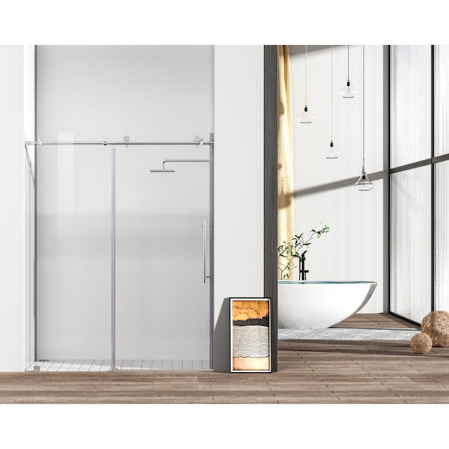 Elegant Kitchen/Bath Raleigh 60" Shower Door, Polished Chrome - SD101-6076PCH
