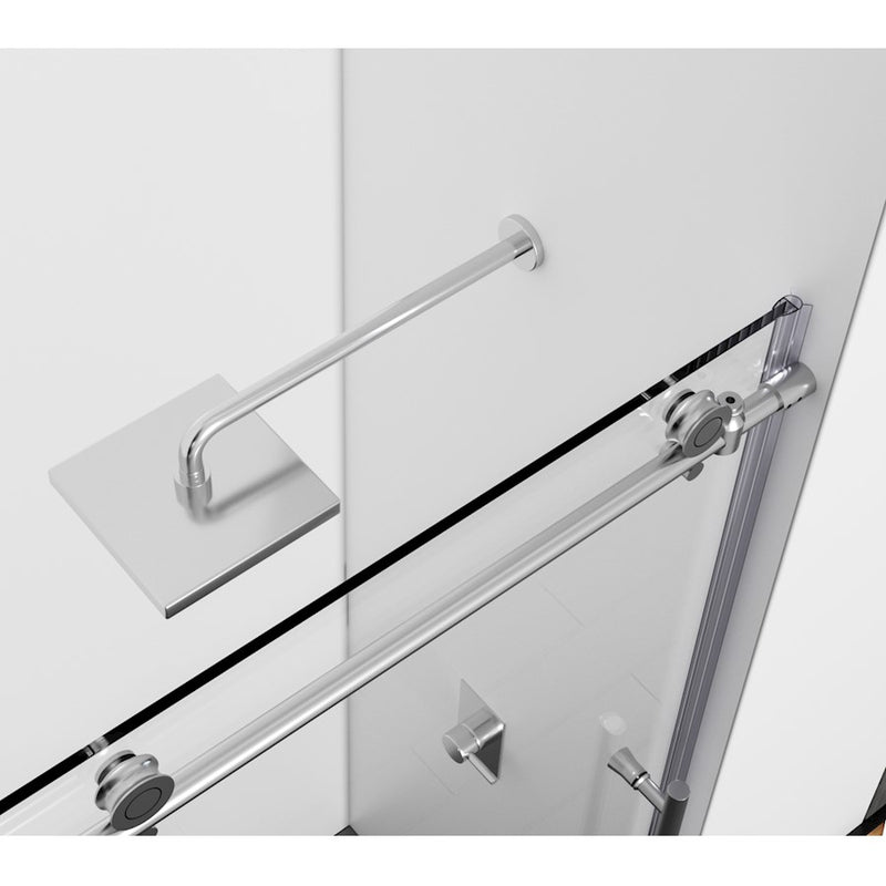 Elegant Kitchen/Bath Raleigh 60" Shower Door, Polished Chrome