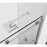 Elegant Kitchen/Bath Raleigh 60" Shower Door, Polished Chrome
