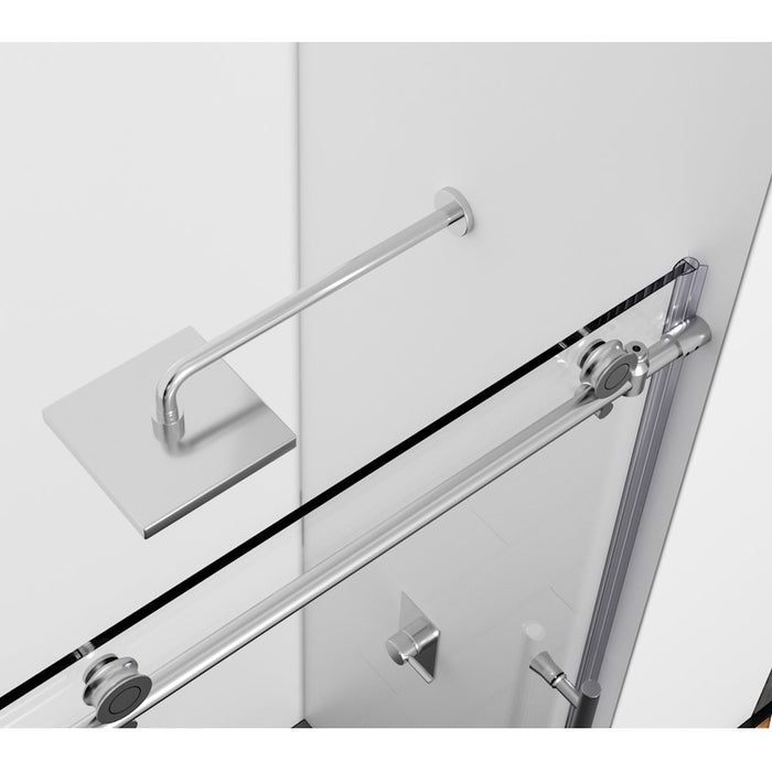 Elegant Kitchen/Bath Raleigh 60" Shower Door, Polished Chrome