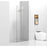 Elegant Laredo Fixed Frameless Shower Door 35X78, Brushed Nickel