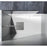Elegant Laredo Fixed Frameless Shower Door 35X78, Brushed Nickel