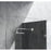 Elegant Laredo Fixed Frameless Shower Door 35X78, Brushed Nickel