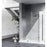 Elegant Laredo Fixed Frameless Shower Door 35X78, Matte Black