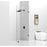 Elegant Laredo Fixed Frameless Shower Door 35X78, Matte Black