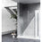 Elegant Laredo Fixed Frameless Shower Door 35X78, Chrome